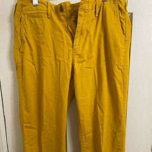 Gap Gold High Rise Straight Khakis